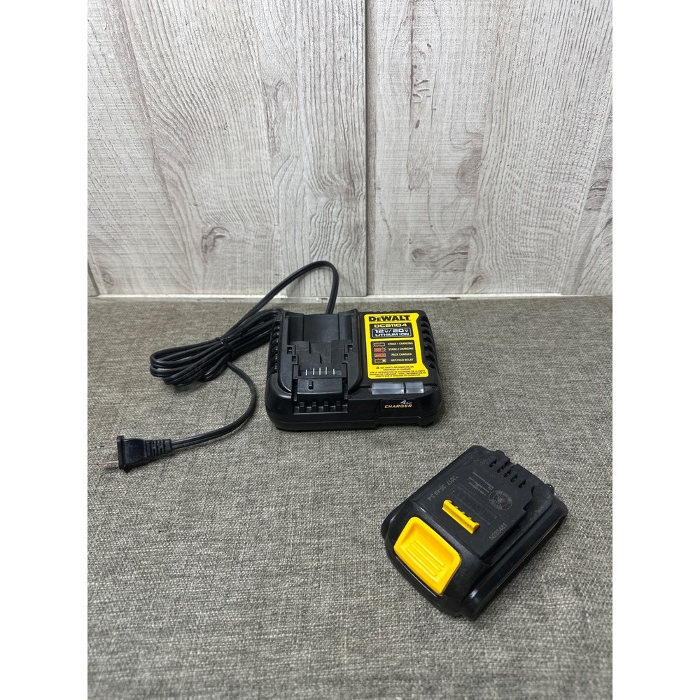 Dewalt DCB1104 12V 20V Max Lithium Ion Battery Charger and 20V Max Battery Set